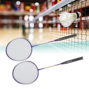 RAQUETTE DE BADMINTON SURENHAP raquette de badminton portable Raquette de Badminton en ferroalliage, 2 pièces, poignée antidérapante, sport ensemble