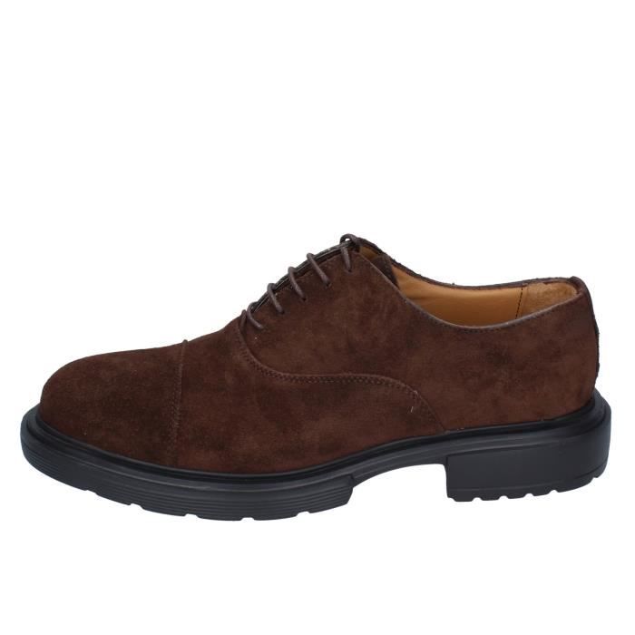 Chaussure daim sales marron homme