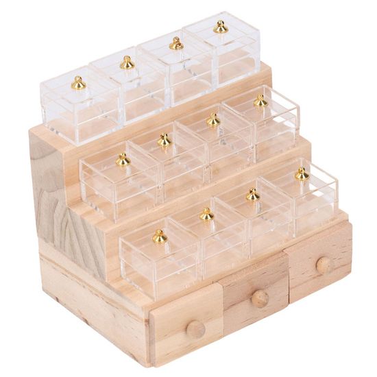 Miniature Meuble En Bois Vintage Pour Maison De Poupée - Décoration Réaliste, Accessoire Modélisme Paysage
