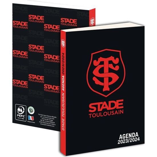 Drapeau Stade Toulousain Officiel - Taille 150 X 100 Cm, Polyester, Collection Supporter Rugby - 14