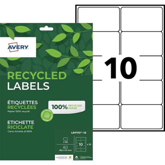 Printation 1400 Étiquettes Autocollantes 99,1 X 38,1 Mm - 100 Feuilles A4 Imprimables - Laser Et Inkjet - Made In Germany