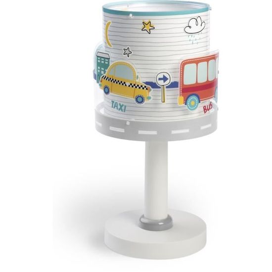 Lampe De Chevet Enfant Baby Dreams Gris Nuage - Avec Veilleuse Fluorescente, Ampoule LED 4W Incluse - 3
