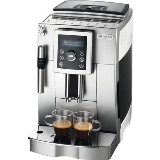 De Longhi Intensa ECAM 23.420 SW Machine a cafe automatique avec buse vapeur Cappuccino 15 bar argent blanc Cdiscount Electromenager