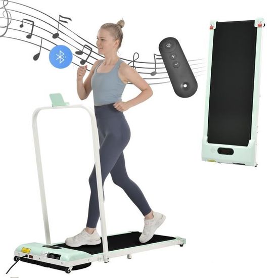 Tapis De Course Pliable 2.5 HP - Inclinaison 5°, Vitesse Max 8 Km/h, écran LCD - Pour Marche Rapide, Entraînement HIIT à La Maison - 14