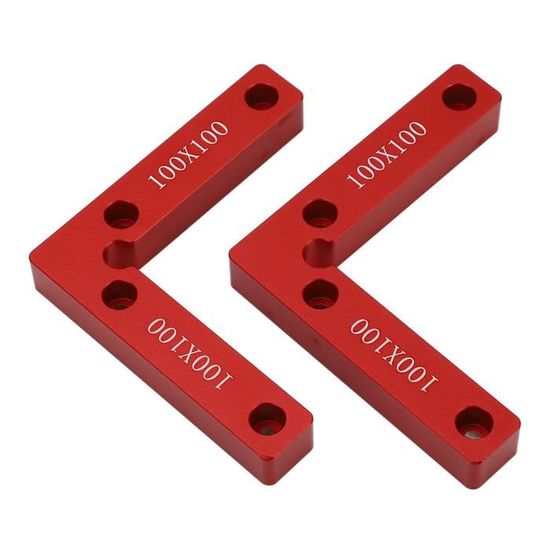 2 Pinces D'angle 90° En Alliage D'aluminium - Gabarit De Montage Menuiserie, Assemblage Boîtes, Cadres, Meubles - 10