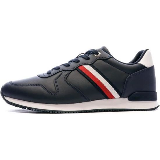 Tommy Hilfiger Emblématique Mélange Coureur Homme Chaussures de Sport  Chaussures