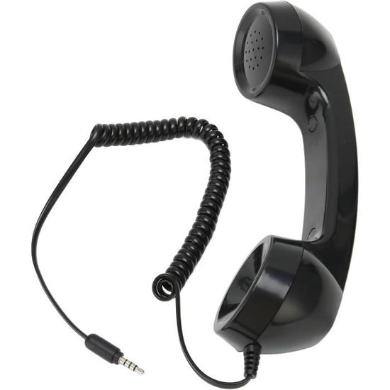 3.5mm universel rétro combiné téléphonique résistant aux radiations