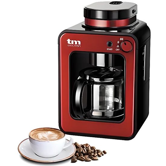 Cafetière Filtre TM Electron – 4 à 6 Tasses – 600W – Acier Inoxydable – Avec Indicateur LED - 8