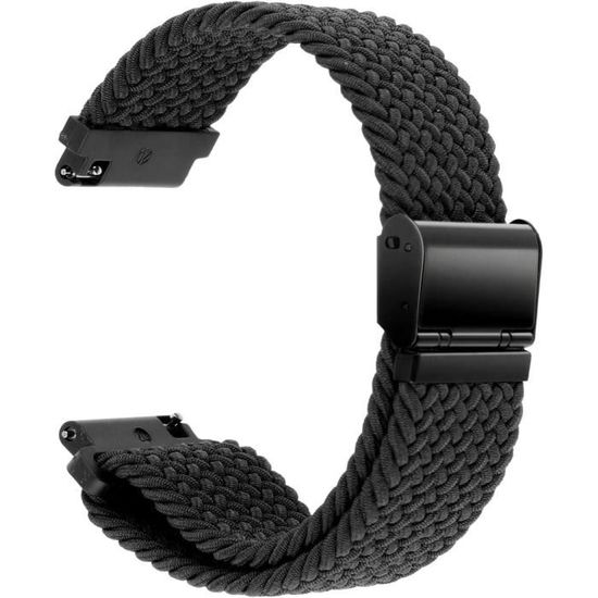 Bracelet De Montre Extensible 12mm – Acier Inoxydable, Bleu Moucheté