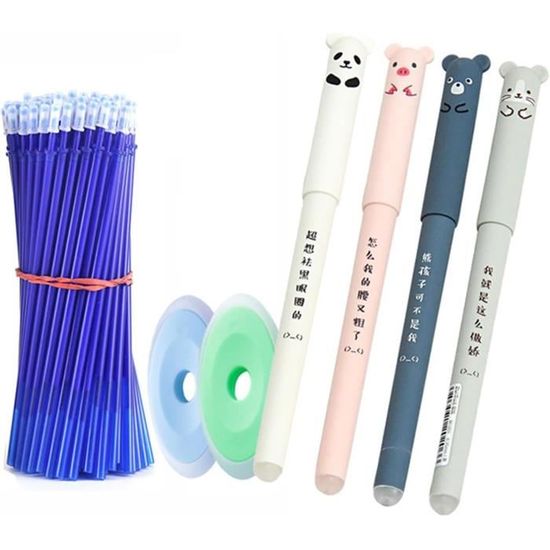 Lot De 12 Stylos Effaçables Avec Porte-clés - Parfait Pour Fans De Kpop | Encre Fluide, Design Unique