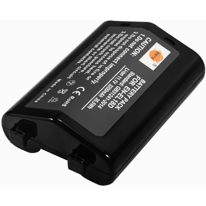 EN-EL18 ENEL18D Batterie Li-ION Compatible avec Nikon D4, D4S, D5, D6, Z9 Camera, D800, D850 Battery.[Z443]