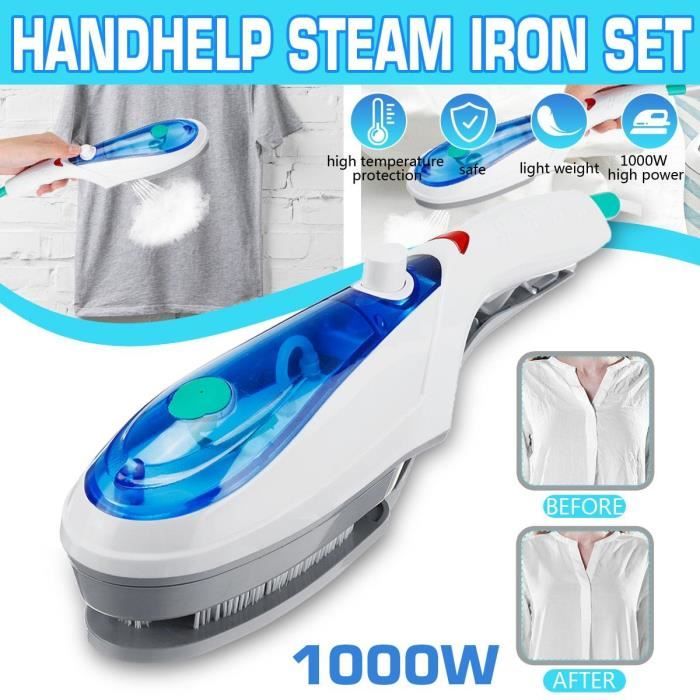 Fer à vapeur portatif tenu dans la main de brosse de vapeur de vêtement 1000W pour repasser des vêtements