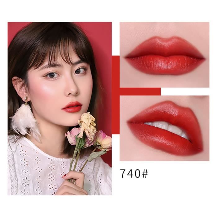 rouge à lèvres Rouge à lèvres étanche Matte Pumpkin Color Lipstick Eat Earth Rich Vitamin E Moistu ZDD90430681D_Youn