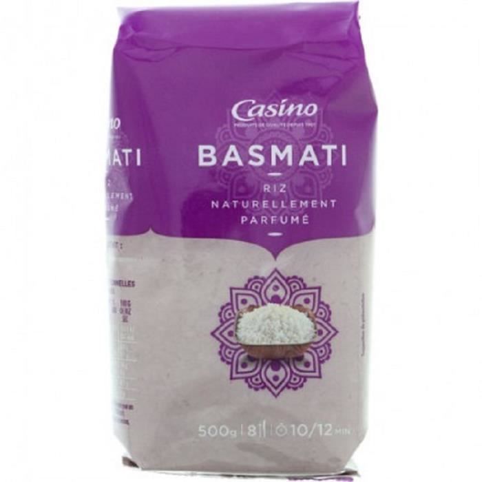 AGROVER SRL Riz naturellement parfumé Basmati - 500G