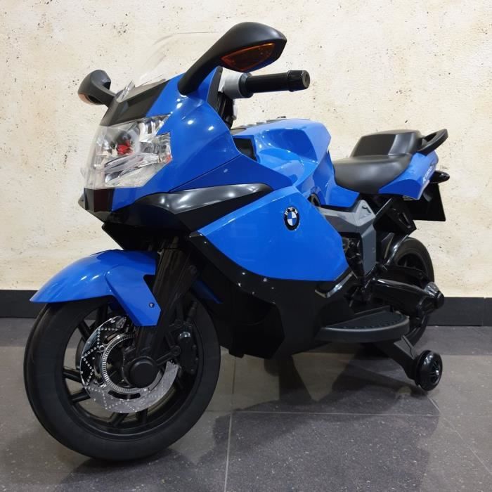 BMW K1300S - Moto électrique 12V pour filles et garçons - Bleu