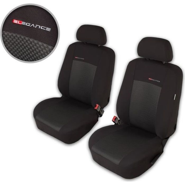 Housse De Siège Voiture Auto pour Audi A3 8L 8P 8V Elegance P3 1+1 Gris tissu de revetement/velours avec mousse sièges avant