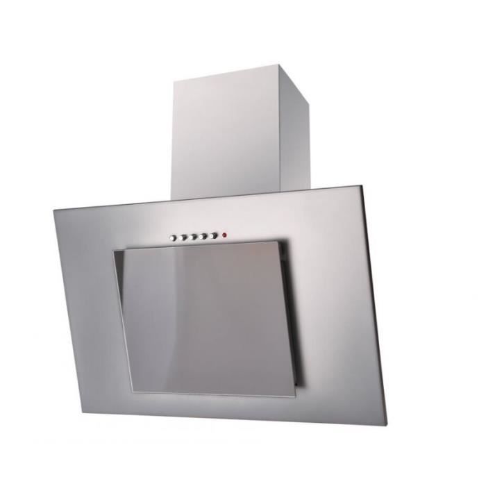 AKPO WK-4 Nero Eco 50 Hotte cheminée grise, Verre gris - WK-4 NERO ECO 50 SZARY / SZYBA SZARA
