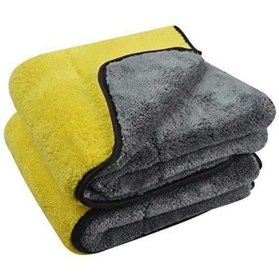 Lot de 6 Chiffons Microfibre Voiture. pour Entretien, lustrage, séchage et Nettoyage intérieur et extérieur Auto. Ultra-Absorbant