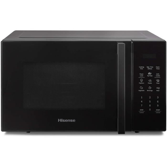 Hisense Four micro-ondes électronique, capacité 23 L, puissance 800 W, puissance 1000 W, affichage LED avec commandes