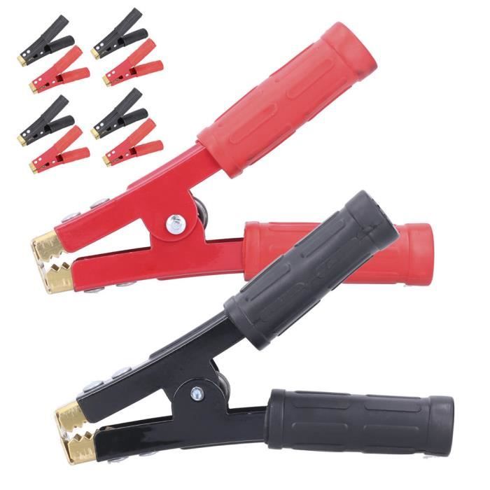 Pince de masse de soudage pinces crocodiles 5 paires de pinces de câble de batterie robuste pince de câble de batterie pince