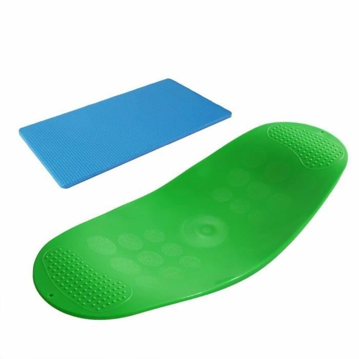 Tapis de sol,Planche d'équilibre multicolore en ABS pour Yoga et Fitness, équipement d'entraînement à la taille, - Type green
