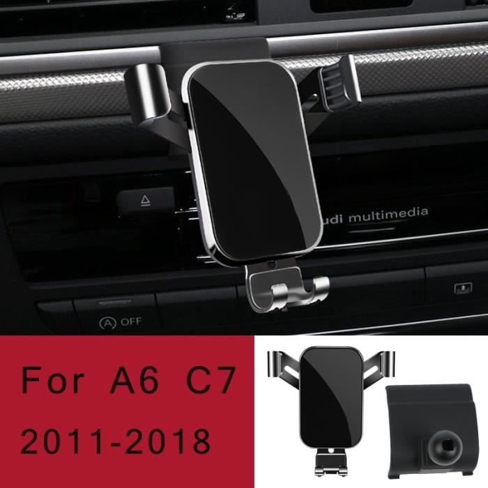 Accessoires Voiture,Voiture Support Pour Téléphone Pour Audi A6 C7 C8 A7 4KA De Bâti D'évent de Voiture - Type For A6 C7 black