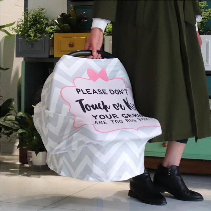Sonew Écharpe d'allaitement Couverture de poussette pour bébé multifonctionnelle serviette de soins infirmiers mère housse de