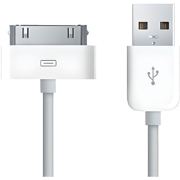 Câble Usb Blanc Sync Date 2.0 Données iTunes Pour iPhone 4S 4 3GS 3G 2G Chargeur
