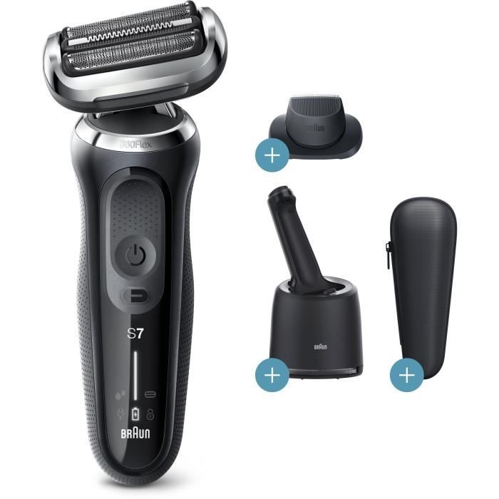 Braun Series 7 70-N7200cc Rasoir Électrique Homme Avec Centre SmartCare, Tondeuse De Précision, Noir
