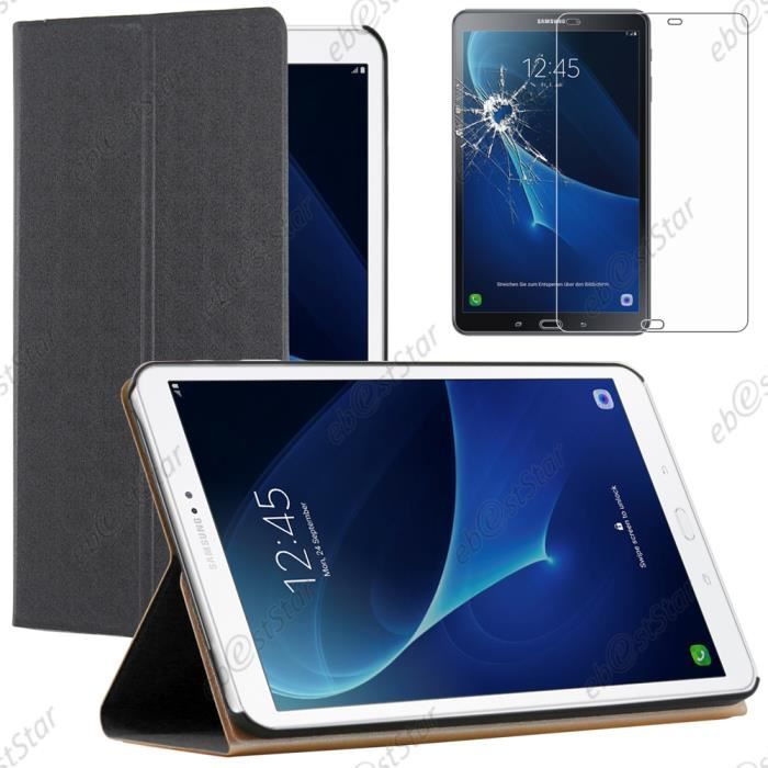 ebestStar ® pour Samsung Galaxy Tab A 2016 10.1 T580 T585 (A6) - Etui Slim Smart Cover Support Smartcase + Film Verre Trempé,
