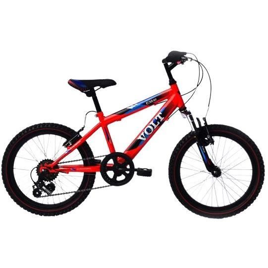 Elite VTT Hardtail Volt 20 pouces 33 cm Garçon 6SP Frein à serrer Rouge