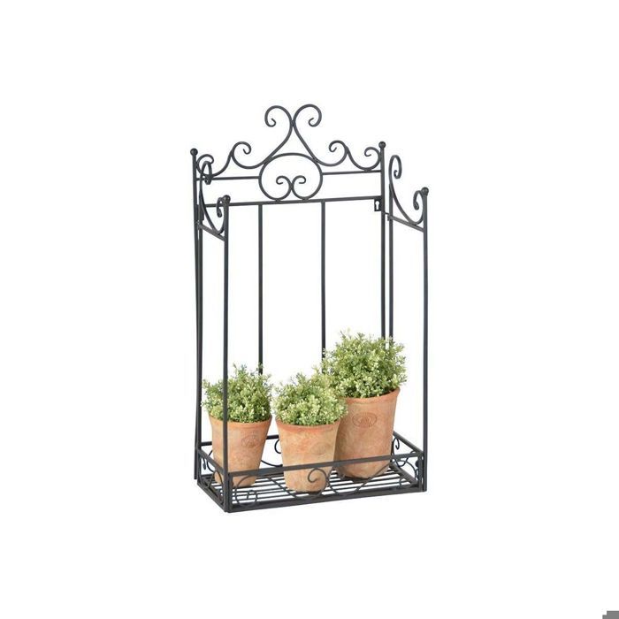 Porte plantes mural pliant - 44 x 23,7 x 78,5 cm -