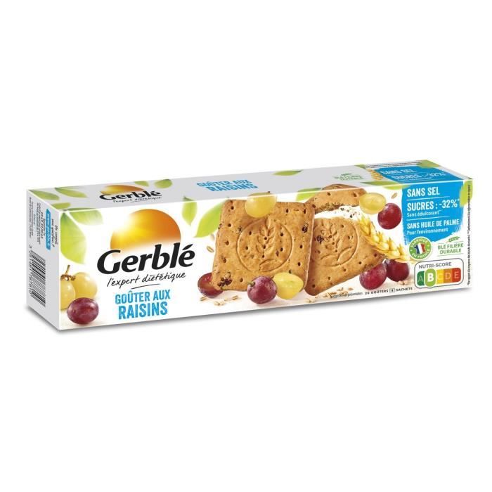 GERBLE Biscuit aux raisins, sans sel - 360 g