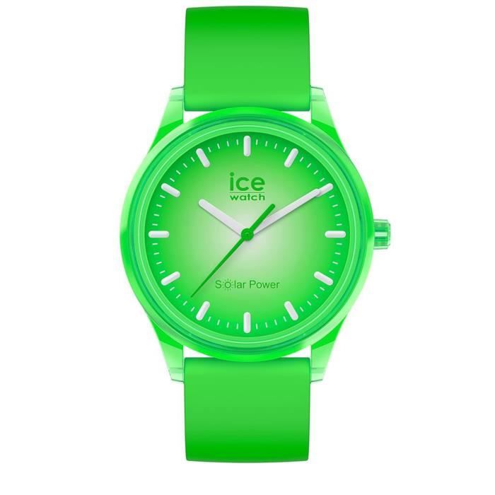 Ice-Watch - ICE solar power Grass - Montre verte mixte avec bracelet en silicone - 017770 (Medium)