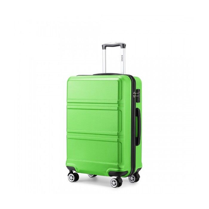 Ensemble Bagages 3 Pièces Set Valises VentureVault 3 Pièces - Polycarbonate - Roues 360° - Vert Ensemble Voyage 20-28 Pouces