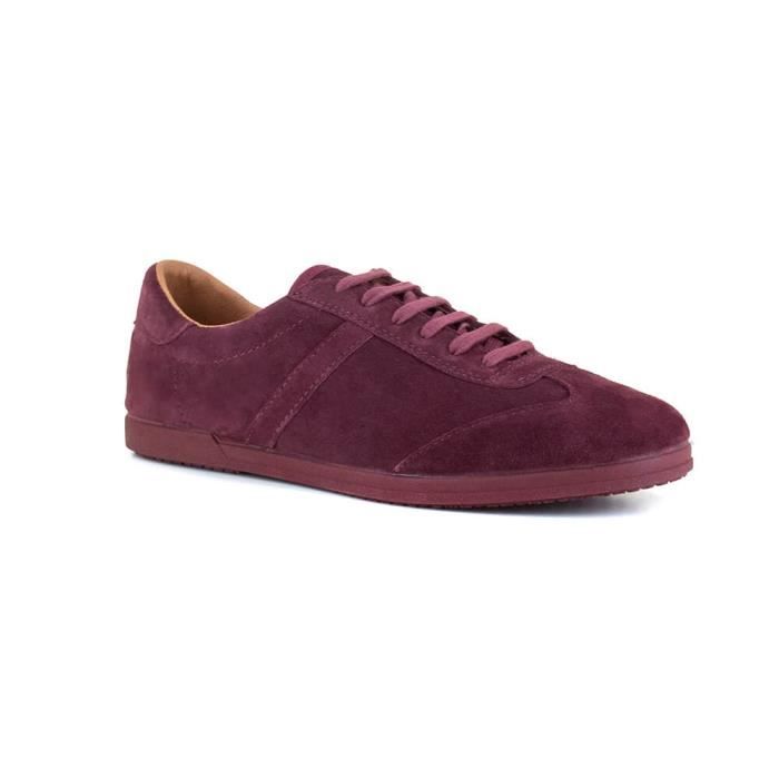 Basket Homme J.BRADFORD Cuir Bordeaux JB-FLEX