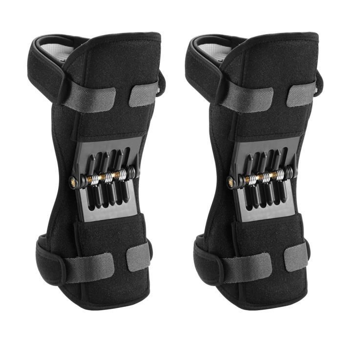 paire de Genouillères de soutien articulaire - protection du genou réglable - noir