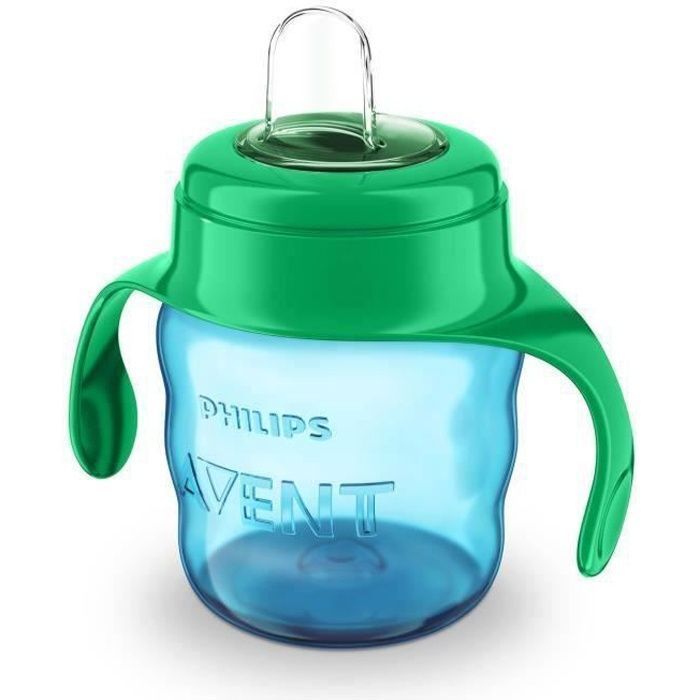 Philips AVENT Tasse à bec SCF551-05, 6 mois, Bleu, Vert, Silicone, Chine, 200 ml, 60 g