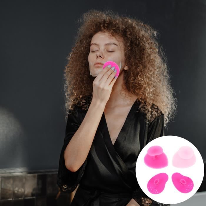 4 pièces brosse faciale durable confortable appareil portable outil d'approvisionnement BROSSE EXFOLIATION VISAGE DE RECHANGE