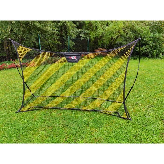 POWERSHOT Filet de Rebond 2.40m x 1.50m Filet de Rebond Enfant Football - Idéal pour Les entraînements ou Le Jeux dans Le Jardin