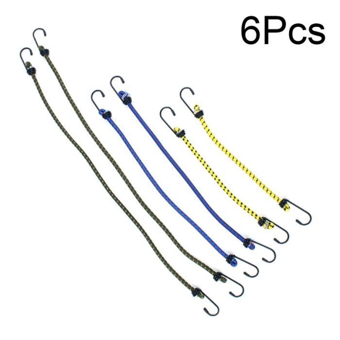 Lot de 6 cordons élastiques pour attacher les Cordes de sangle pour emballer bagages LUNETTES DE PISCINE - LUNETTES DE NATATION
