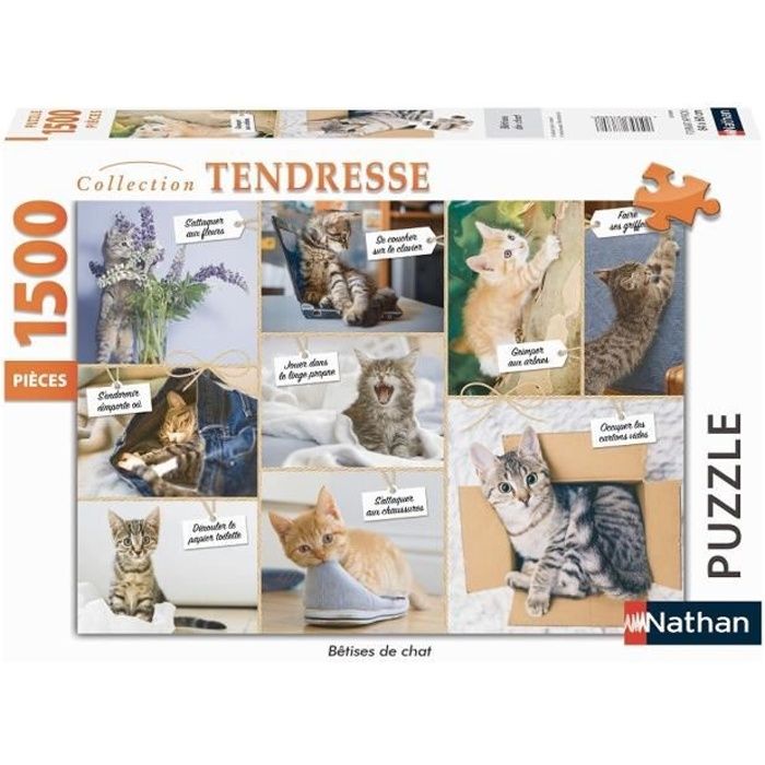 Puzzle N 1500 p - Bêtises de chat