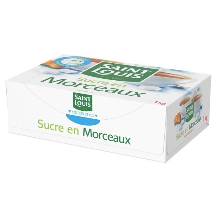 SAINT LOUIS - Sucre Morceaux N°4 1Kg - Lot De 4