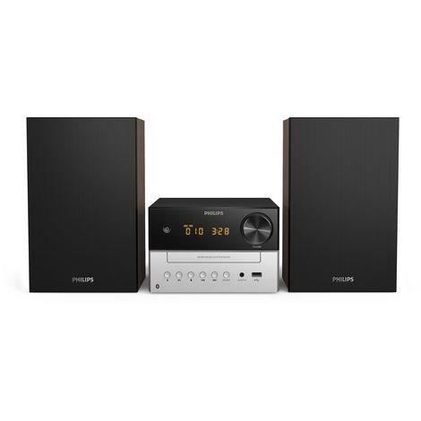 PHILIPS TAM3205 - Mini Chaîne Hi-Fi CD, USB, Bluetooth, Radio FM - 18W - Bass Reflex - Digital sound control