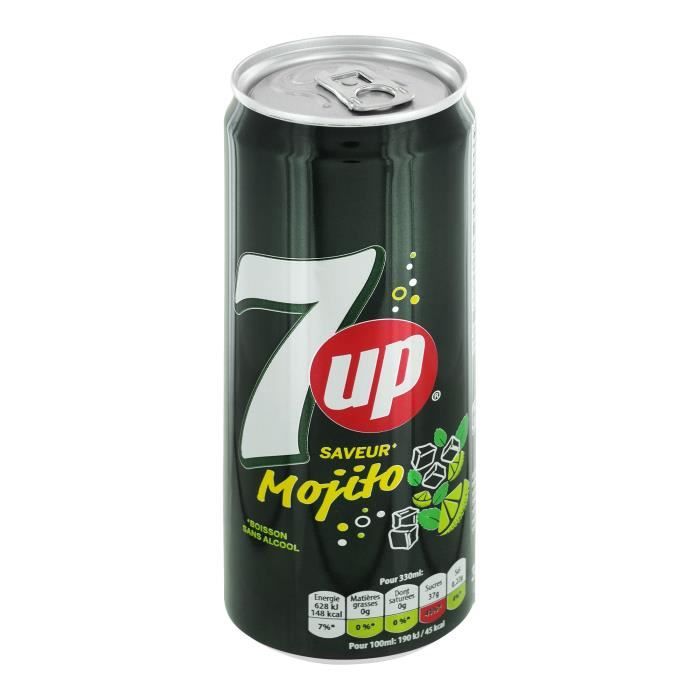 Seven up (7up) Mojito Pack de 33 cl x 24