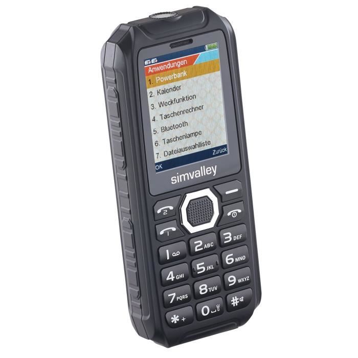 Téléphone portable Outdoor étanche SimValley XT-690