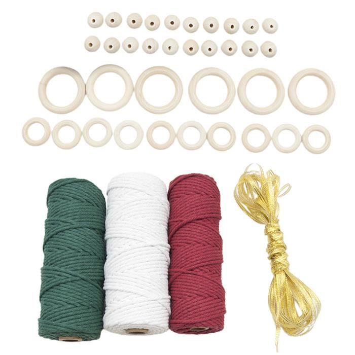 CHAINE DE COU VENDUE SEULE Cordon macramé à 3 rouleaux