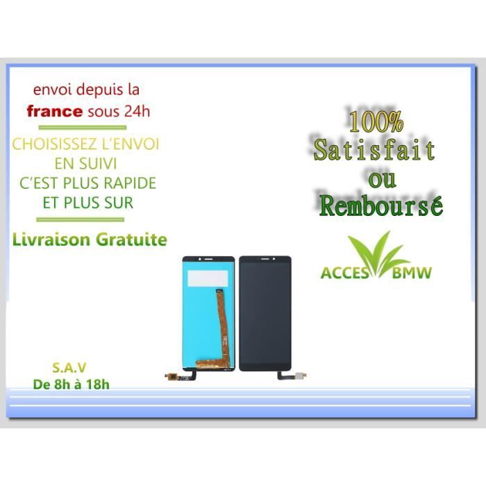 Ecran LCD + Vitre Tactile Wiko Pour View Lite - Noir