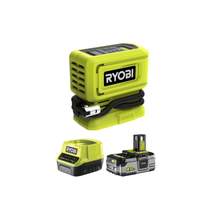 Pack RYOBI 18V Compresseur 11 bars 1 Batterie 4 0Ah 1 Chargeur - vue 2