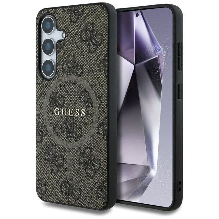 Smartphone Guess GUHMS25SG4GFRW Etui Cuir 4G Anneau Coloré Logo Classique MagSafe Samsung Galaxy S25 - vue 2